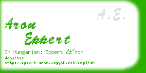 aron eppert business card